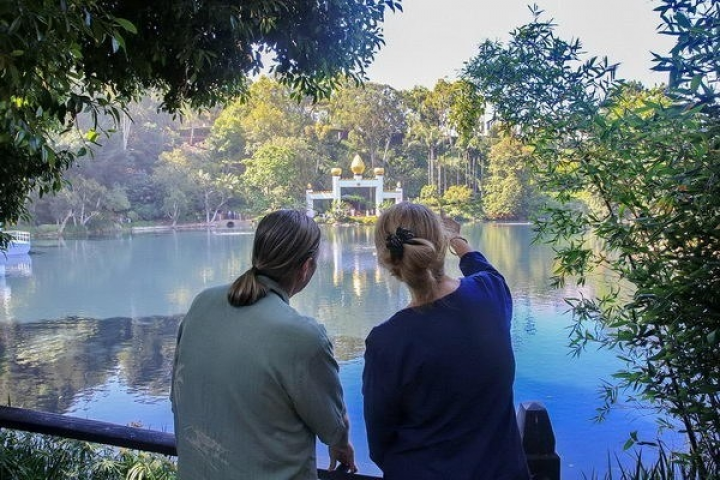 Ep C From Across The Lake Devotees View The Golden Lotus Archway 080 C 1818 Bf 0575 Exp